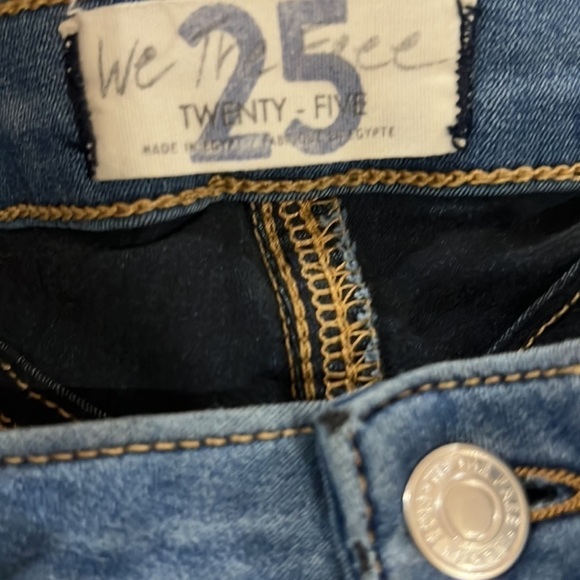 We The Free Split Hem Jeans Woman's Size 25 - Picture 4 of 6